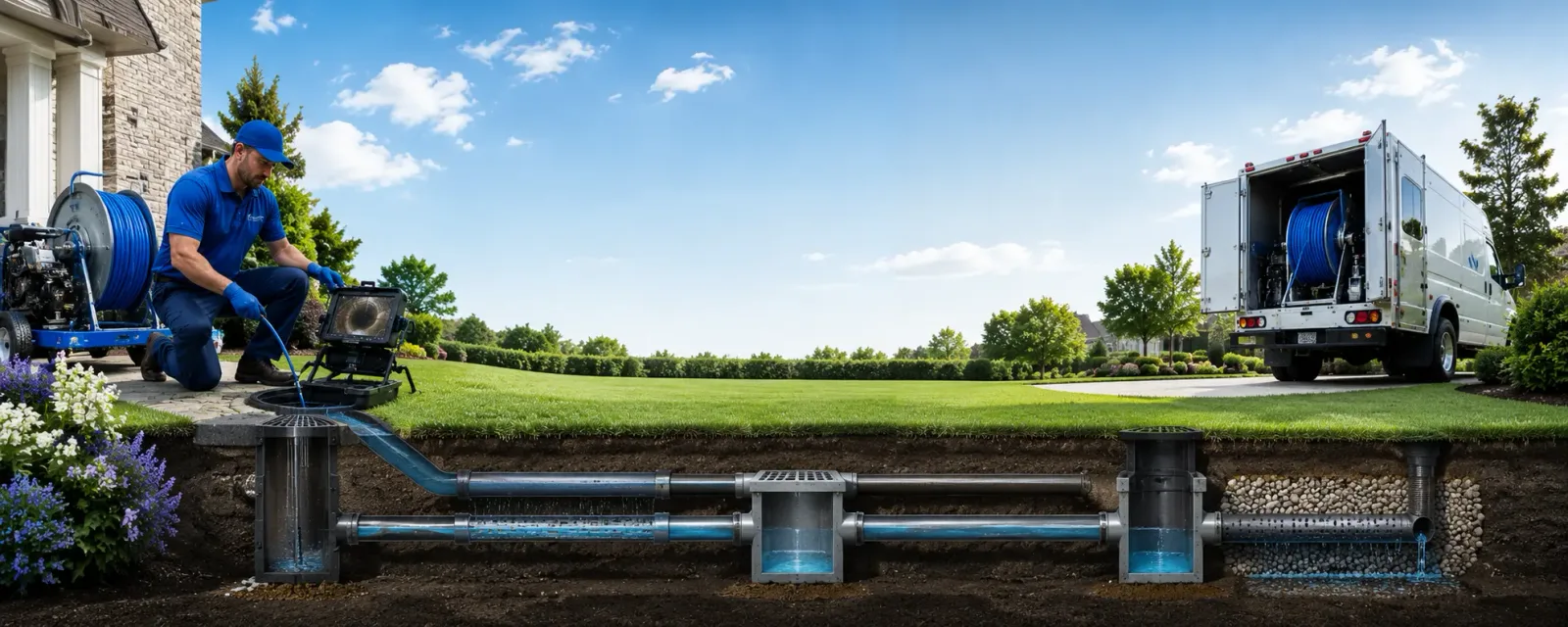 Outdoor drain cleaning information for Crooks, SD